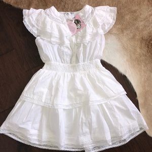 Liveshackfancy x target white ruffle dress!